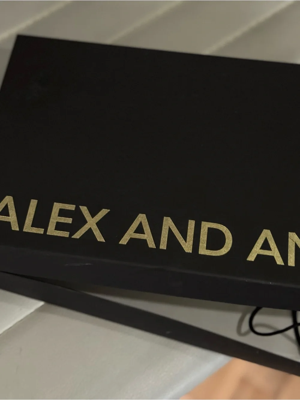 Alex and Ani genuine embossed super soft leather wallet Black in box with bag